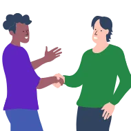 Accueil d'une personne